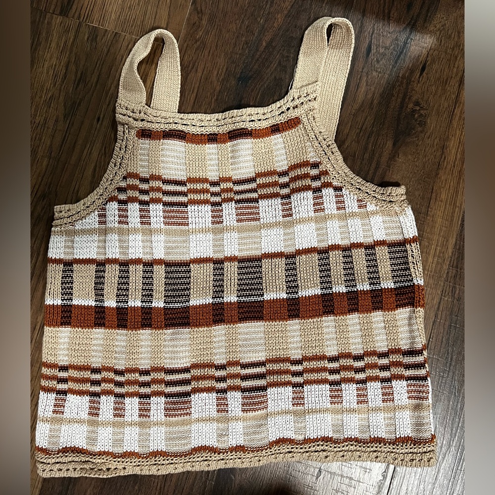 Striped Knit Tank Top- BANANA REPUBLIC